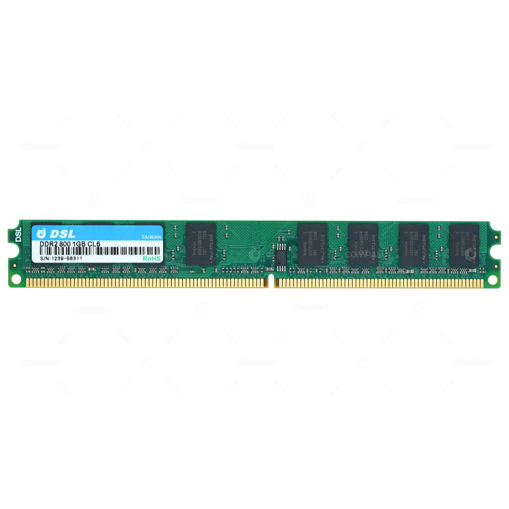 DSL-DDR2-800-1GB-CL6 DSL MEMORY 1GB PC2 6400 DDR2 -